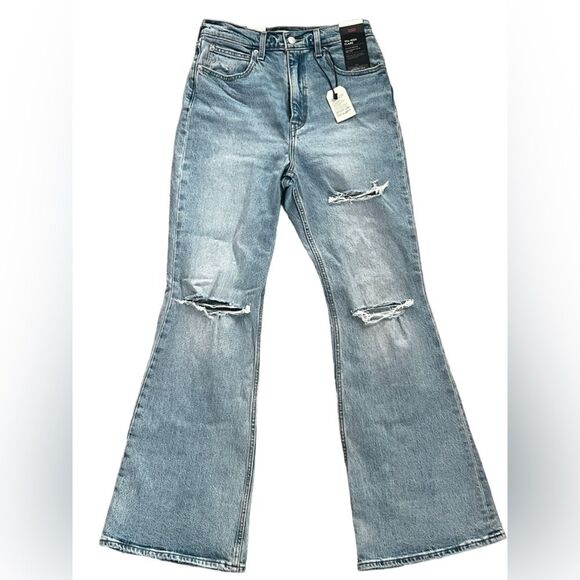 Levi’s NWT‎ Premium 70s High Rise Flare Size 28 Free People Disco Bell Bottom - Picture 5 of 13